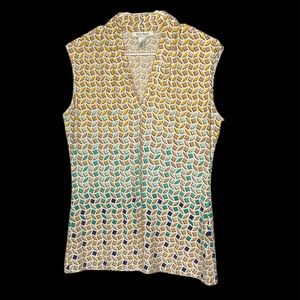 WHBM Sleeveless V-Neck Top